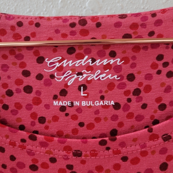 Gudrun Sjödén Helga Polka Dot Jersey Dress Size L - Picture 6 of 15